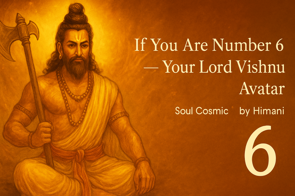 If You Are Number 6 — Your Lord Vishnu&nbsp;Avatar