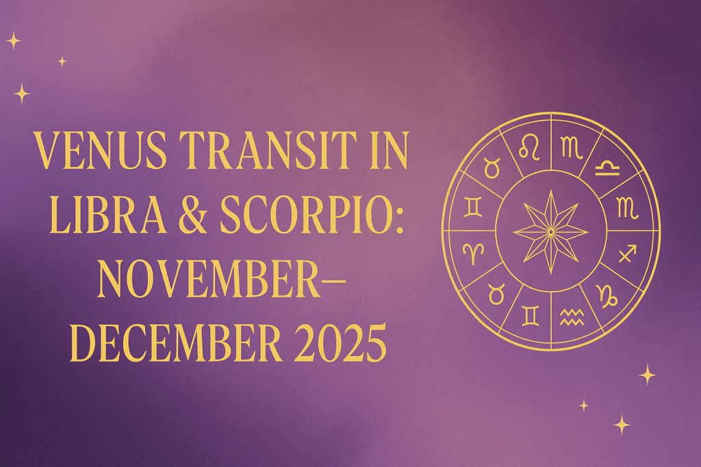 Venus Transit in Libra & Scorpio: November–December 2025