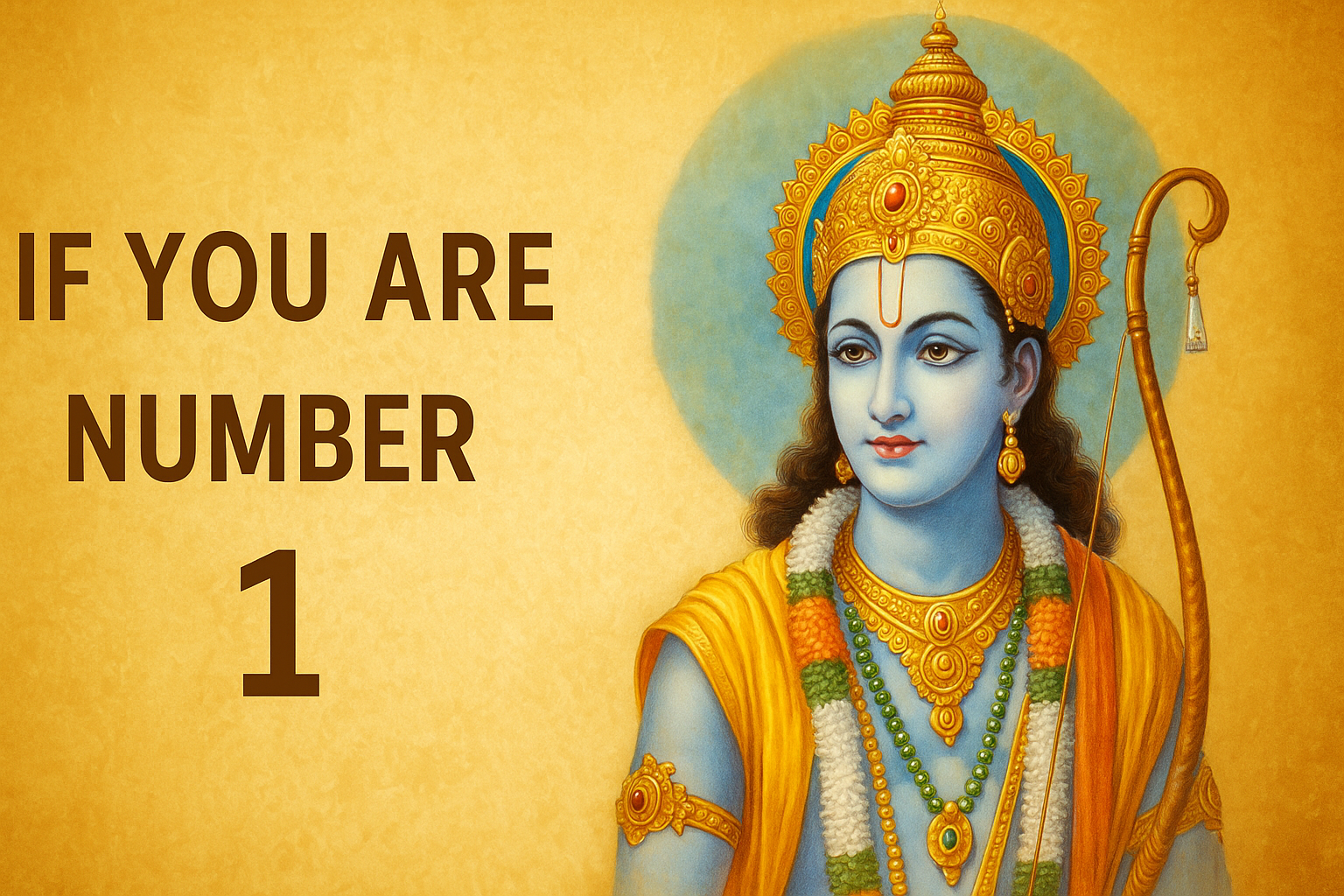 If You Are Number 1 — Your Lord Vishnu Avatar