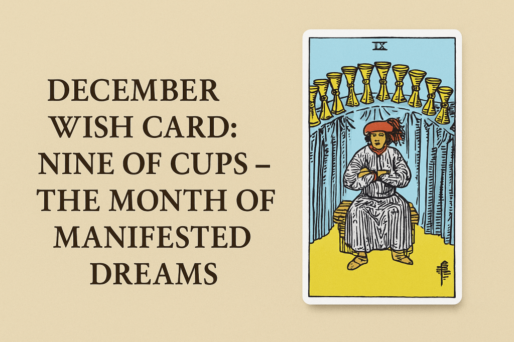 December Wish Card: Nine of Cups – The Month of Manifested&nbsp;Dreams