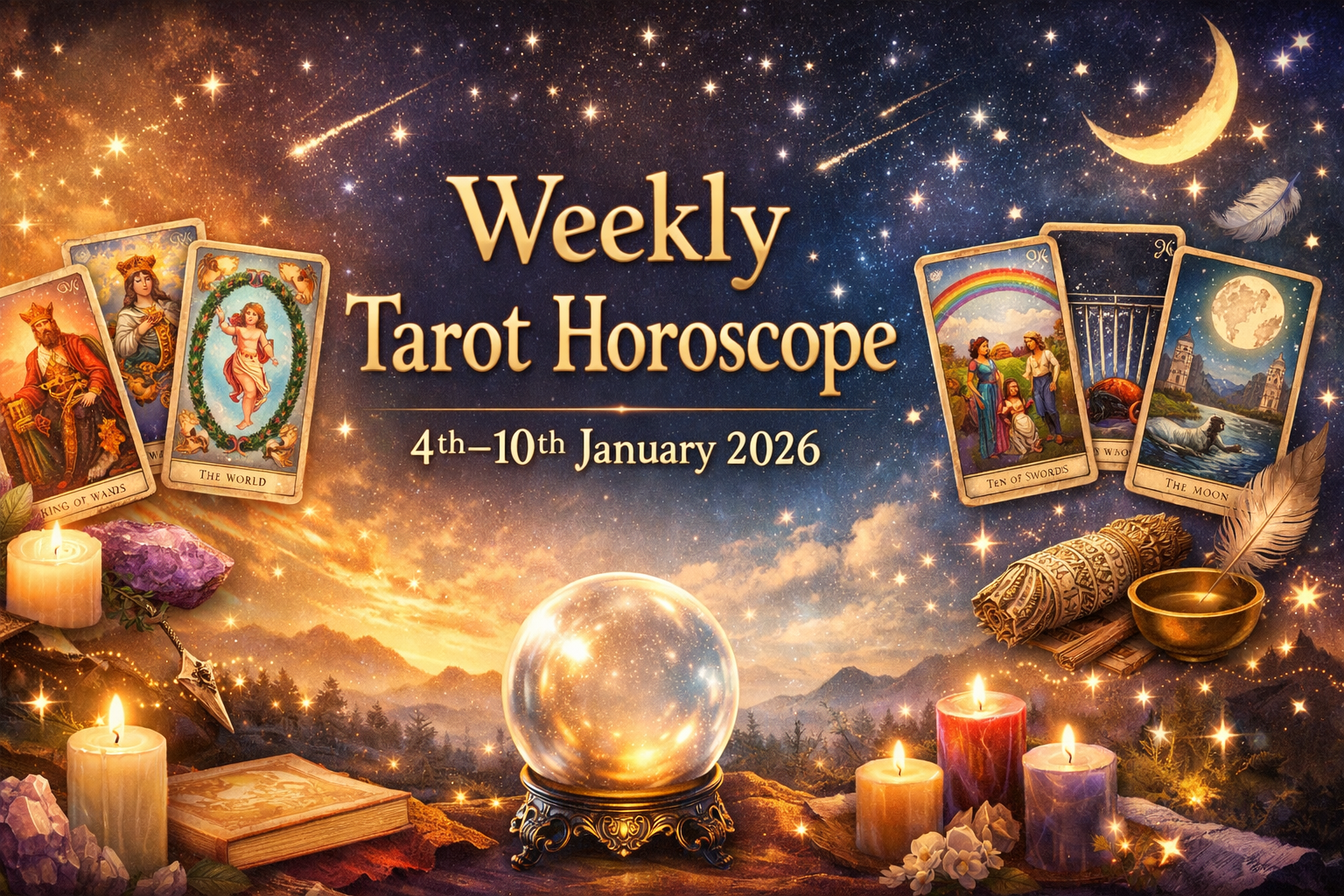 ✦ Weekly Tarot Horoscope: 4th–10th January 2026 ✦
