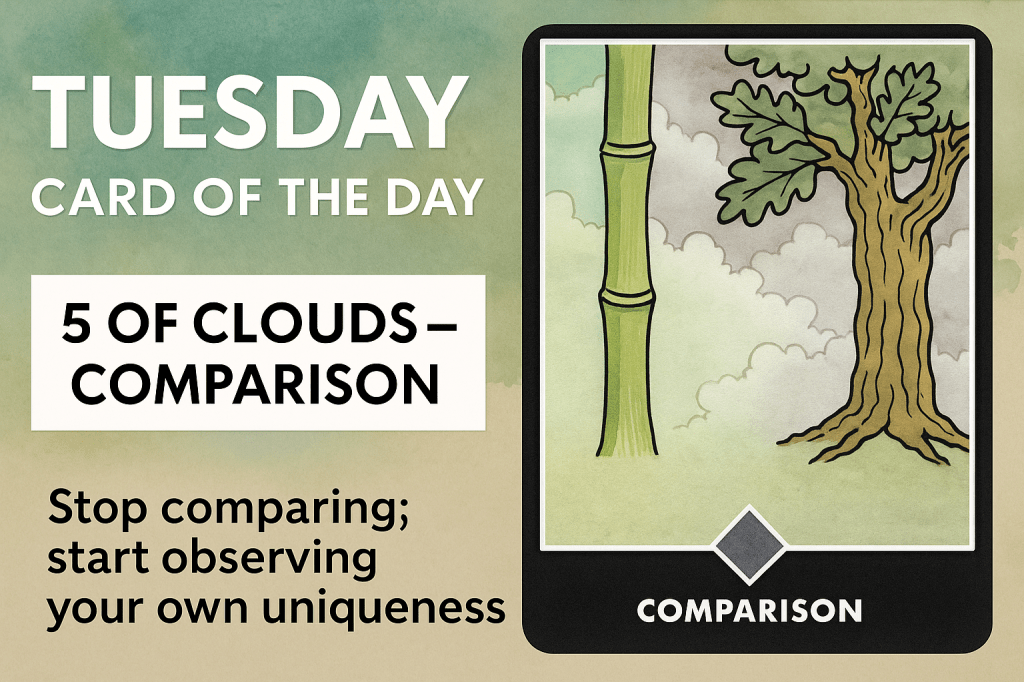 Tuesday, 9th December 2025 – Card of the Day: 5 of Clouds&nbsp;(Comparison)
