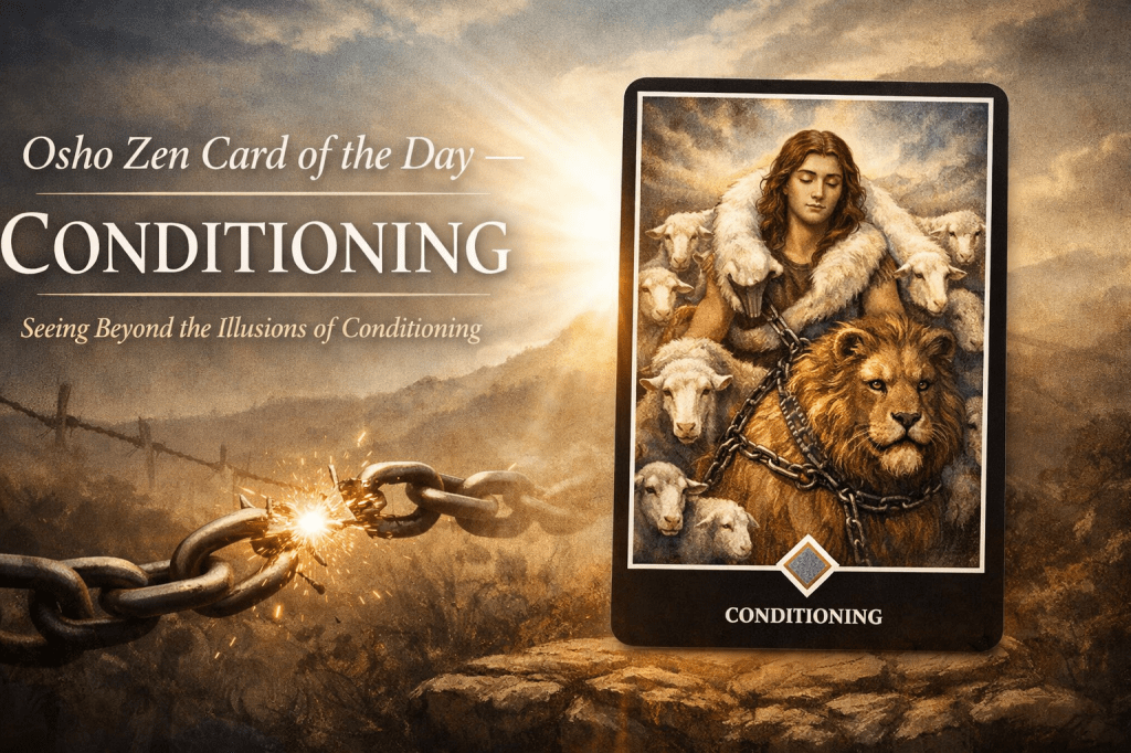 Osho Zen Card of the Day – 26 December;&nbsp;Conditioning