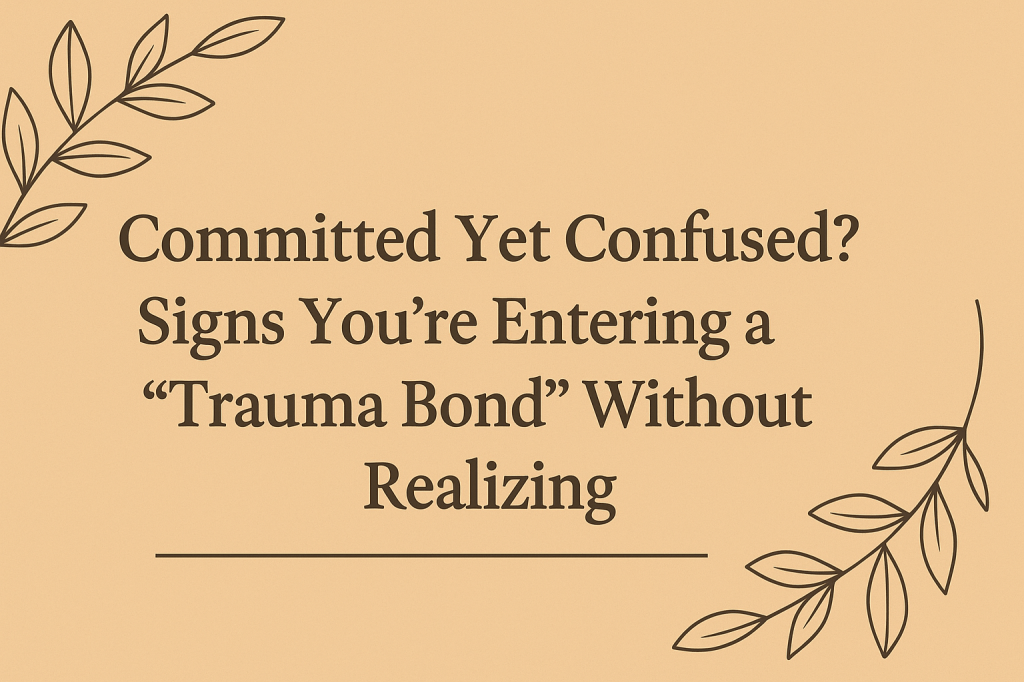 Committed Yet Confused? Signs You’re Entering a “Trauma Bond” Without&nbsp;Realizing