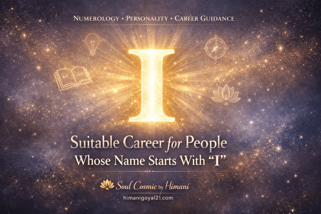 Suitable Career Options for People Whose Name Starts With&nbsp;I