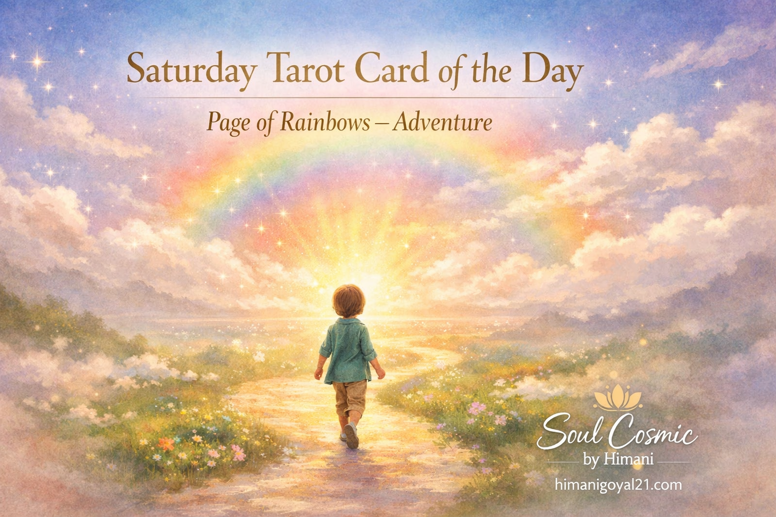 Saturday Tarot Card of the Day Osho Zen Tarot – Page of Rainbows (Adventure)