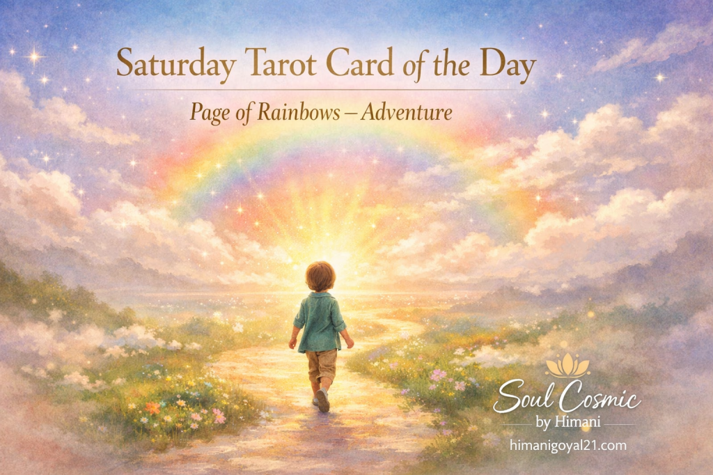 Saturday Tarot Card of the Day Osho Zen Tarot – Page of Rainbows&nbsp;(Adventure)