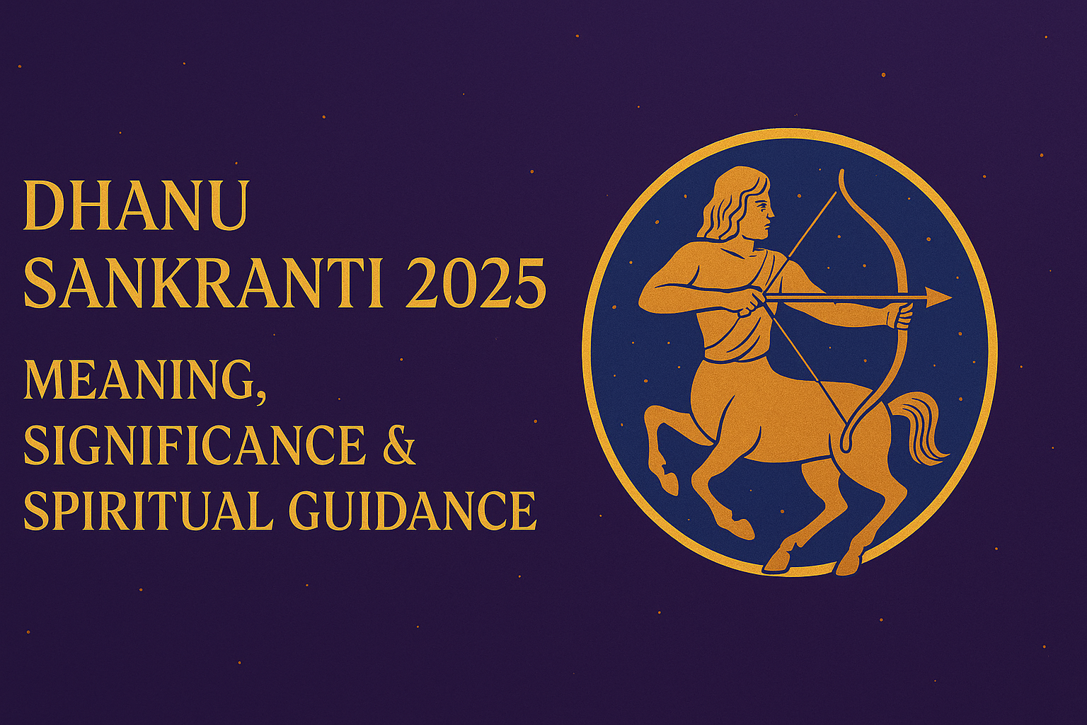 Dhanu Sankranti 2025: Meaning, Significance & Spiritual Guidance