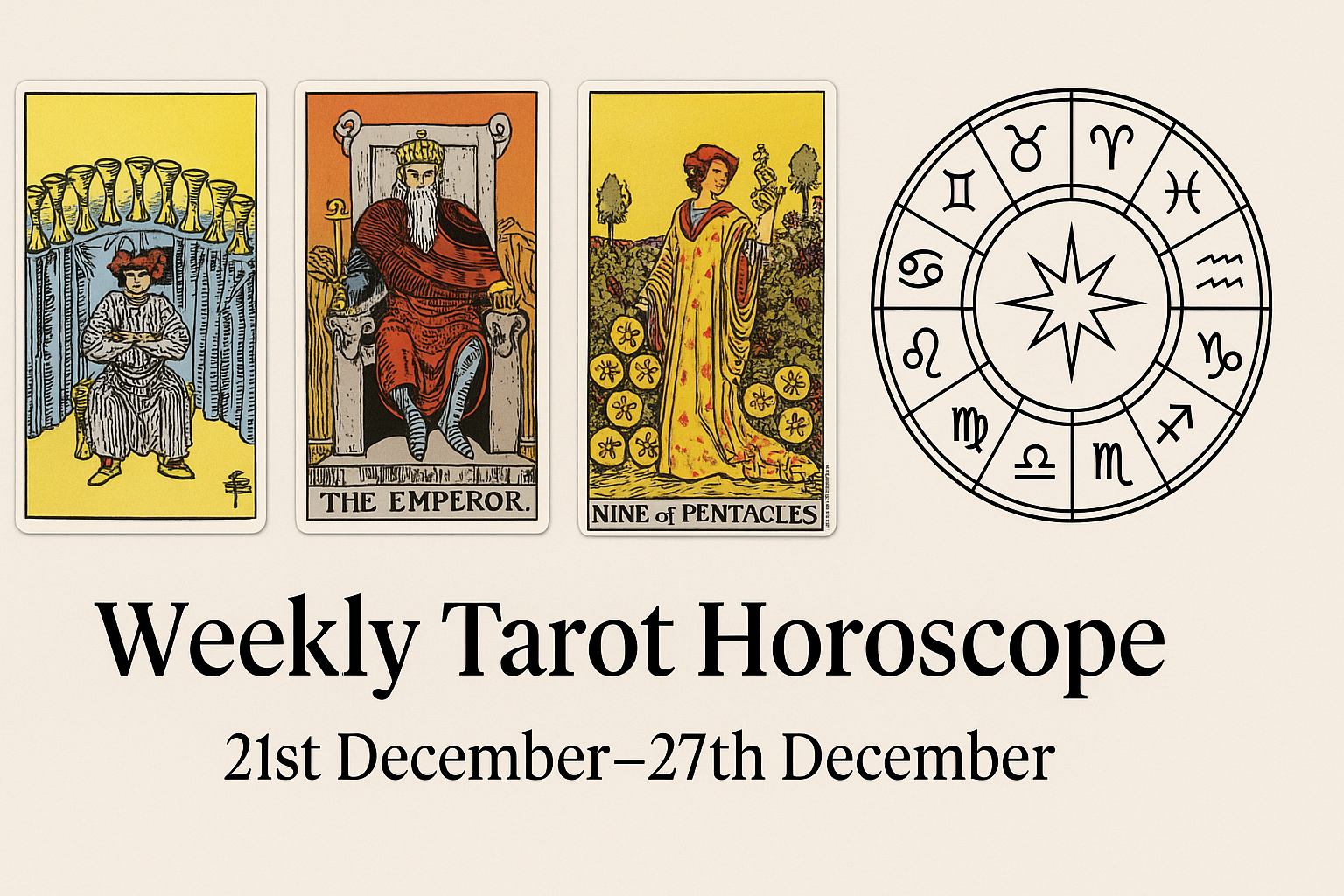 Weekly Tarot Horoscope (21st–27th December 2025)