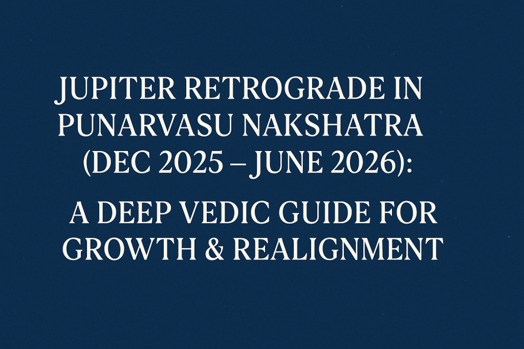 Jupiter Retrograde in Punarvasu Nakshatra (Dec 2025 – June 2026): A Deep Vedic Guide for Growth &&nbsp;Realignment