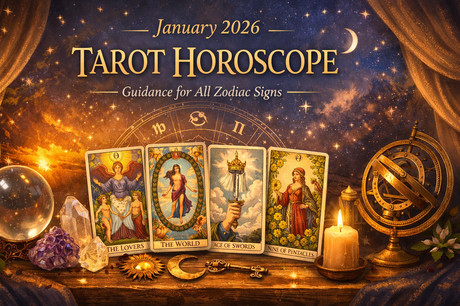 January 2026 Tarot Horoscope for All Zodiac Signs