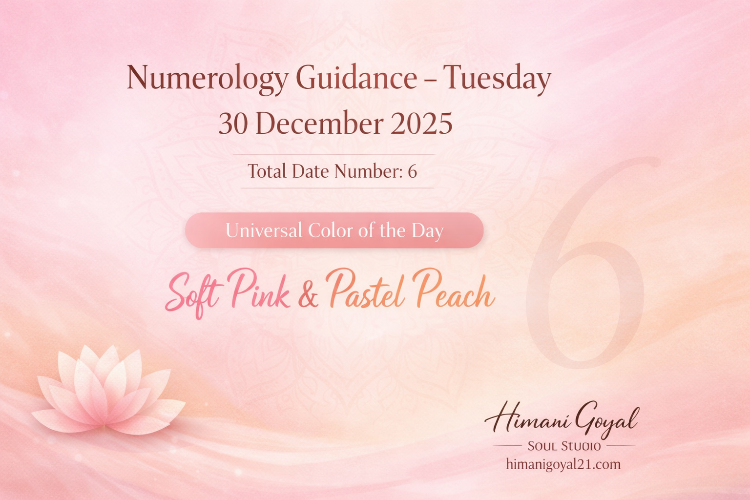 Numerology Guidance for Tuesday, 30 December 2025-Total Date Number Influence on All Birth Numbers