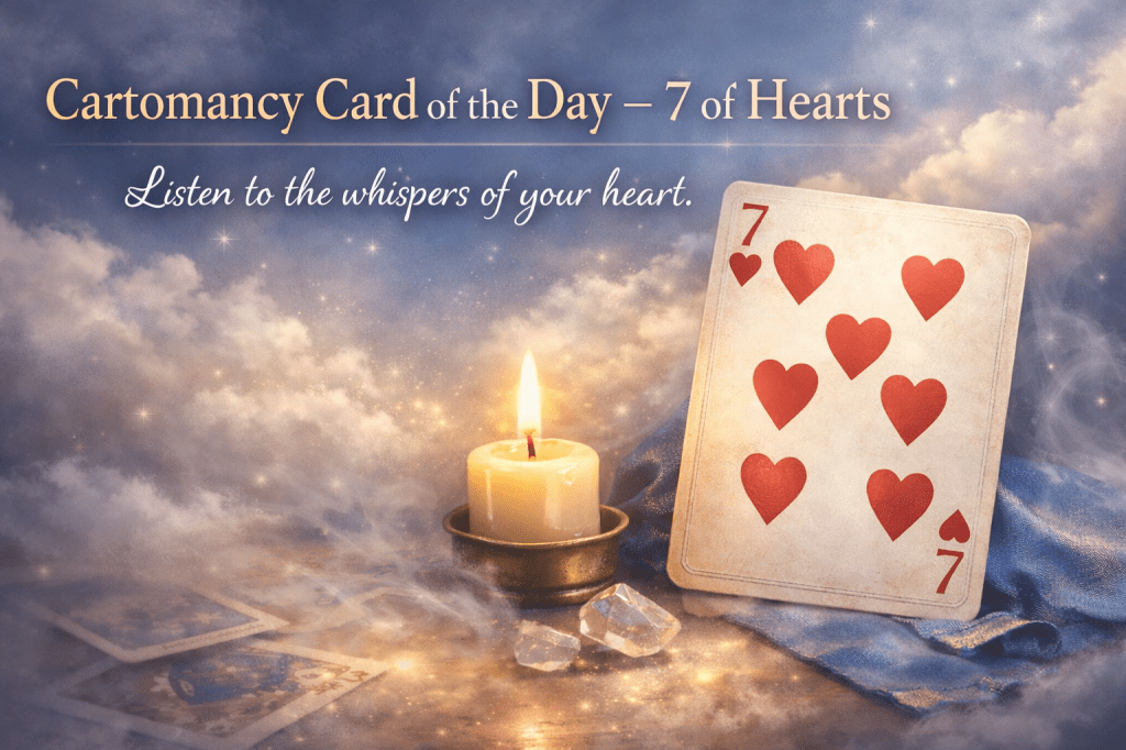 Cartomancy Card of the Day – 7 of Hearts-Sunday, 11th&nbsp;January