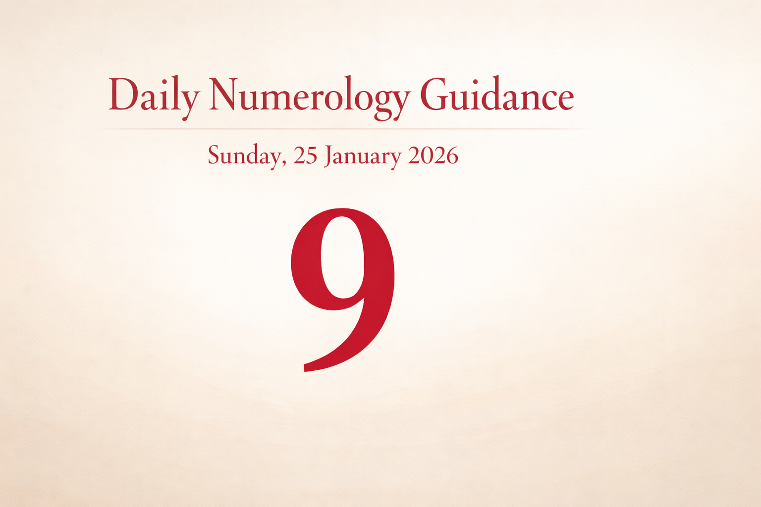 Daily Numerology Guidance