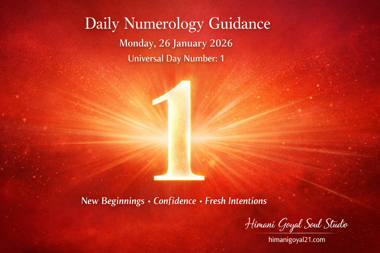Daily Numerology Guidance – Monday, 26 January 2026