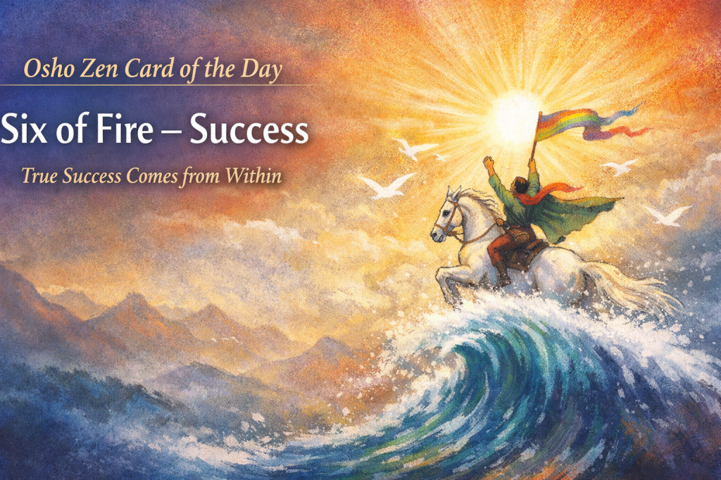 Osho Zen Card of the Day – Six of Fire;&nbsp;Success
