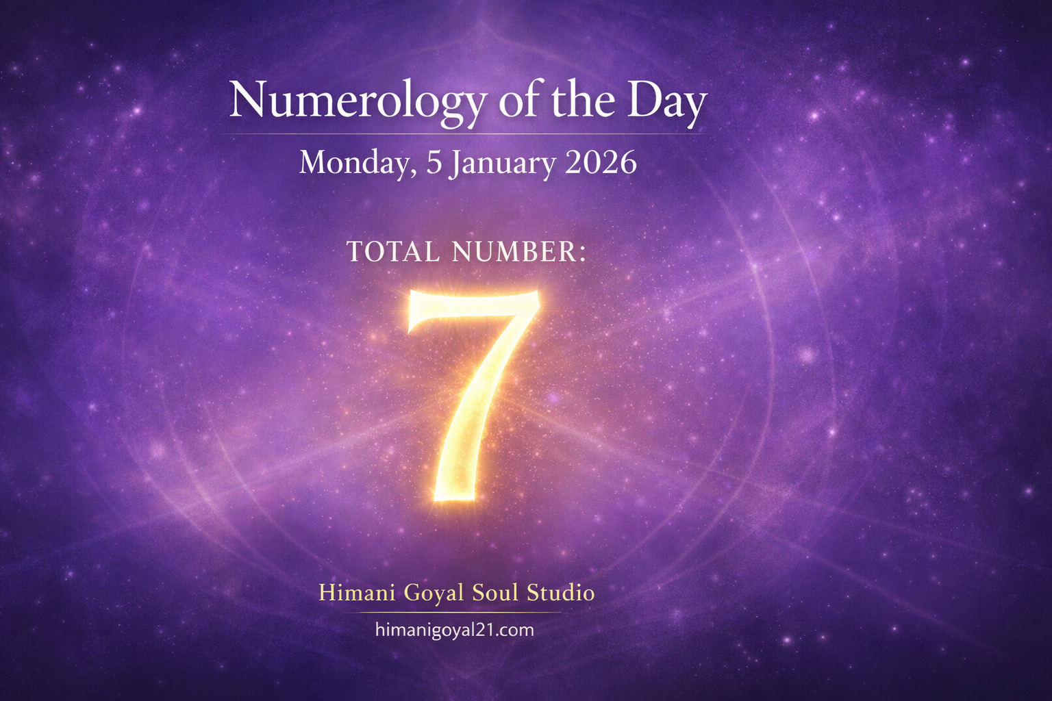 Monday, 5 January 2026-Numerology of the Day: Total Date Number Influence on All Birth Numbers