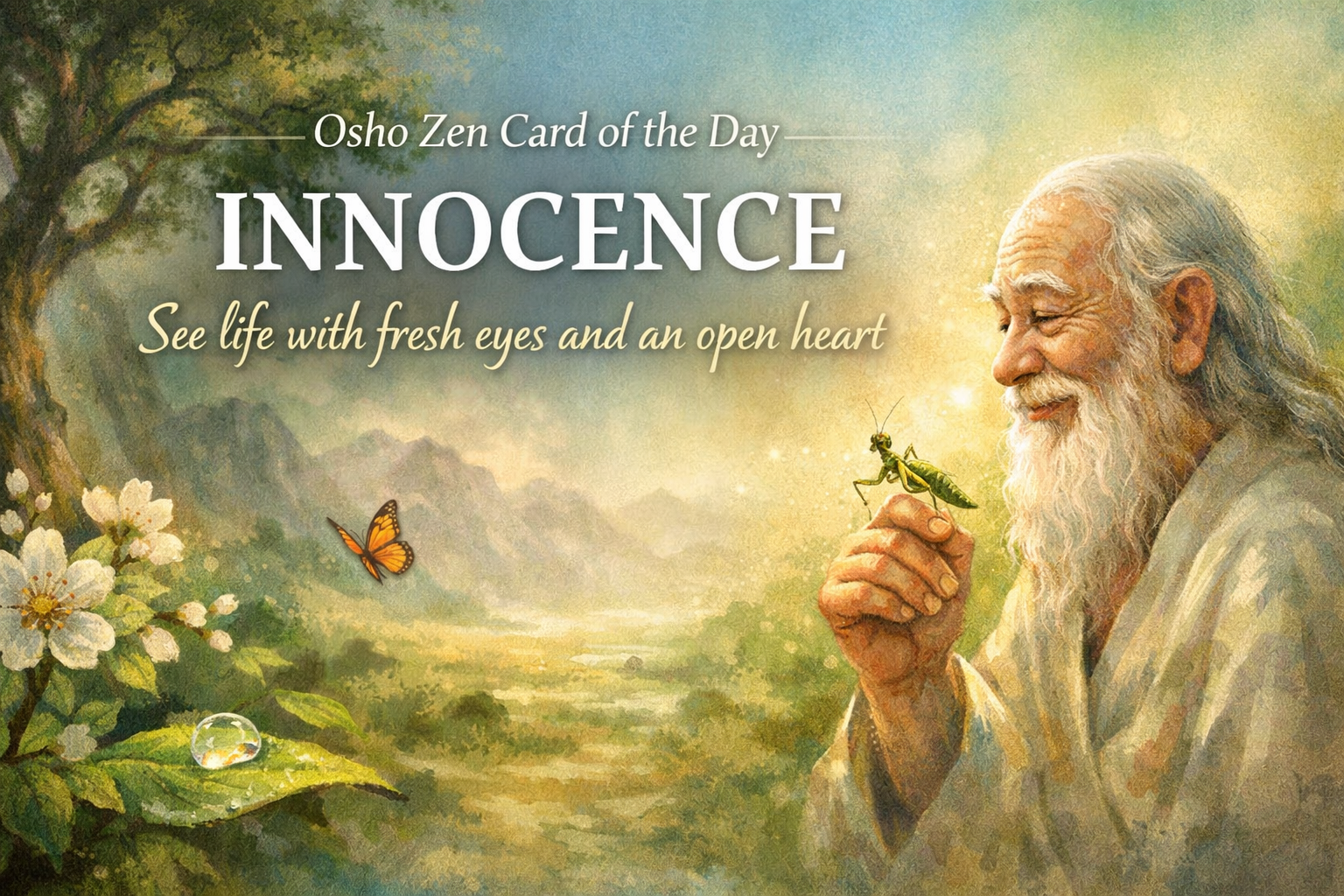 Osho Zen Card of the Day – Innocence-Saturday, 10th October