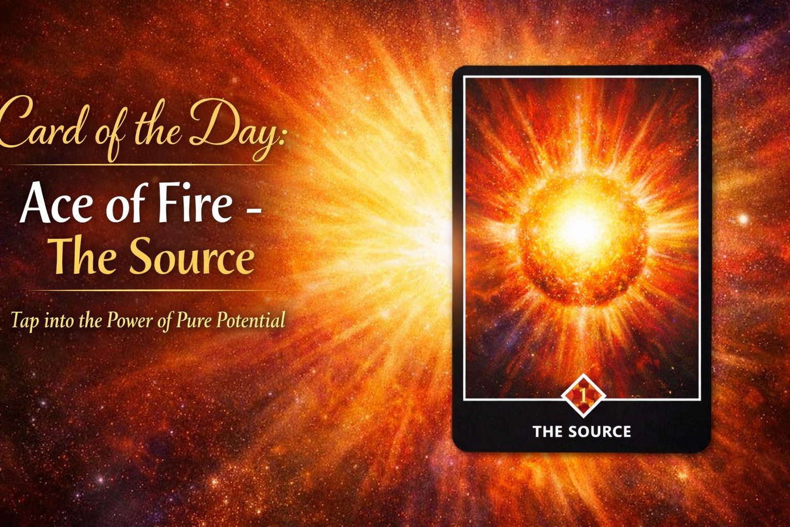 Osho Zen Tarot – Card of the DayMonday, 5th January 2026-Ace of Fire | The Source