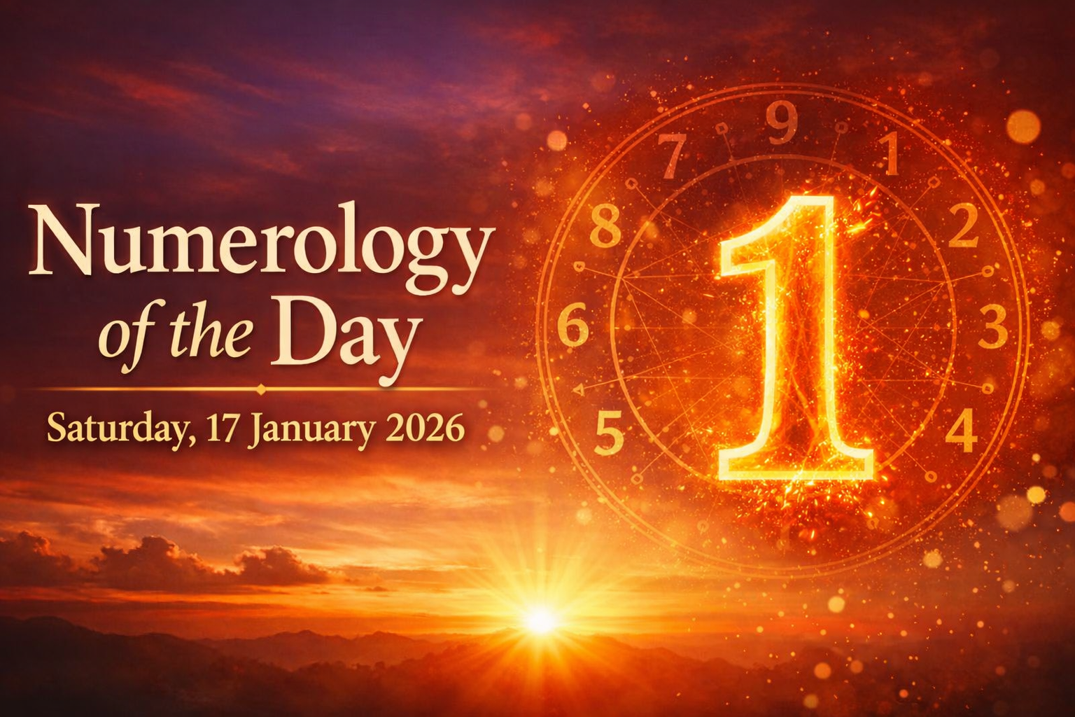 Numerology of the Day: Saturday, 17 January 2026Universal Number Influence on All Birth Numbers