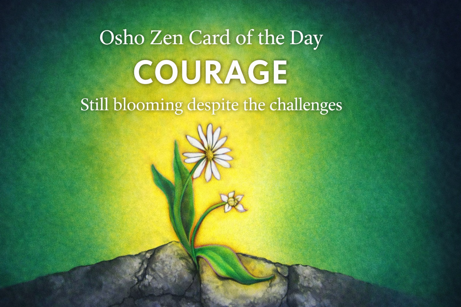 Tuesday, 20th January – Osho Zen Tarot Card of the Day: Courage