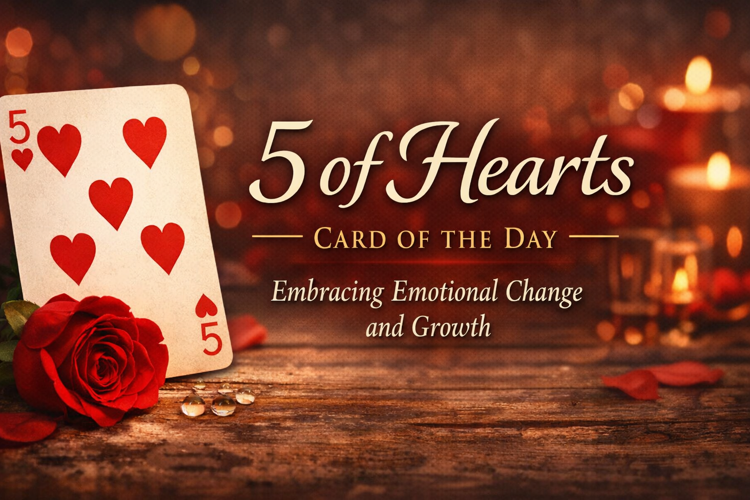 Cartomancy Monday – Card of the Day-19 January 2026 | 5 of Hearts