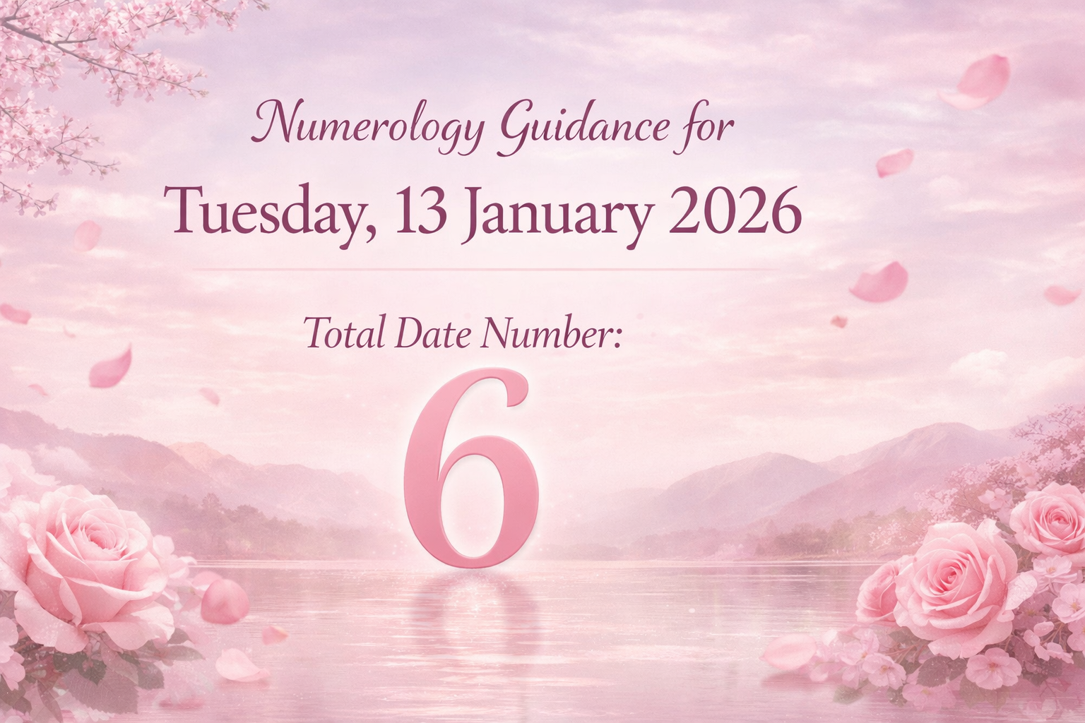 Numerology Guidance for Tuesday, 13 January 2026-Total Date Influence on All Birth Numbers