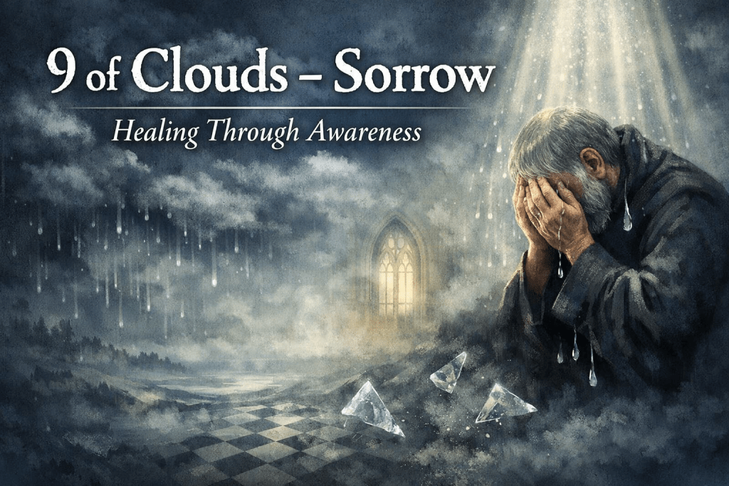 Card of the Day – Tuesday, 6th January 2026- Osho Zen Tarot: 9 of Clouds –&nbsp;Sorrow
