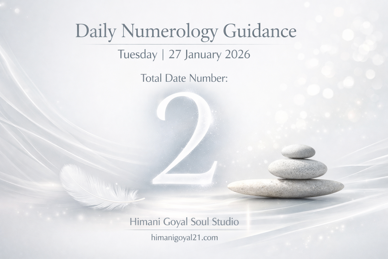 Daily Numerology GuidanceTuesday, 27 January 2026- Total Date Number: 2