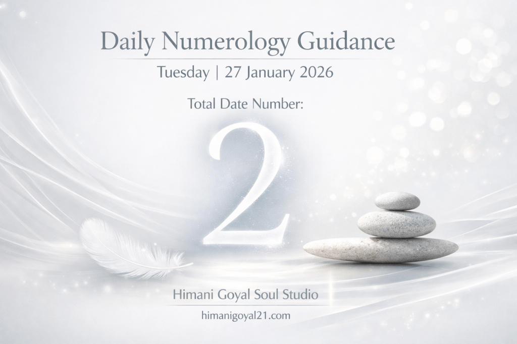 Daily Numerology GuidanceTuesday, 27 January 2026- Total Date Number:&nbsp;2