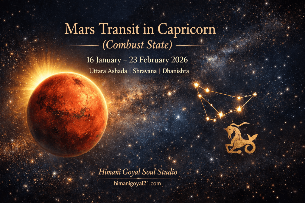 Mars Transit in Capricorn (Combust State)16 January – 23 February&nbsp;2026