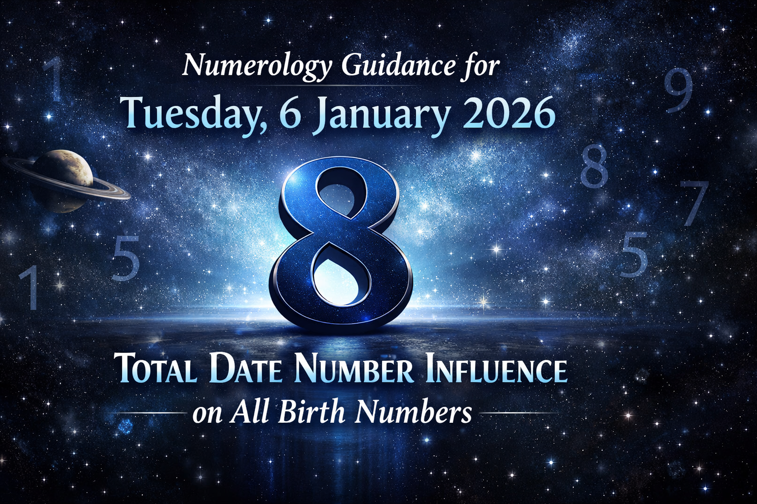 Numerology Guidance for Tuesday, 6 January 2026-Total Date Number Influence on All Birth Numbers (1–9)