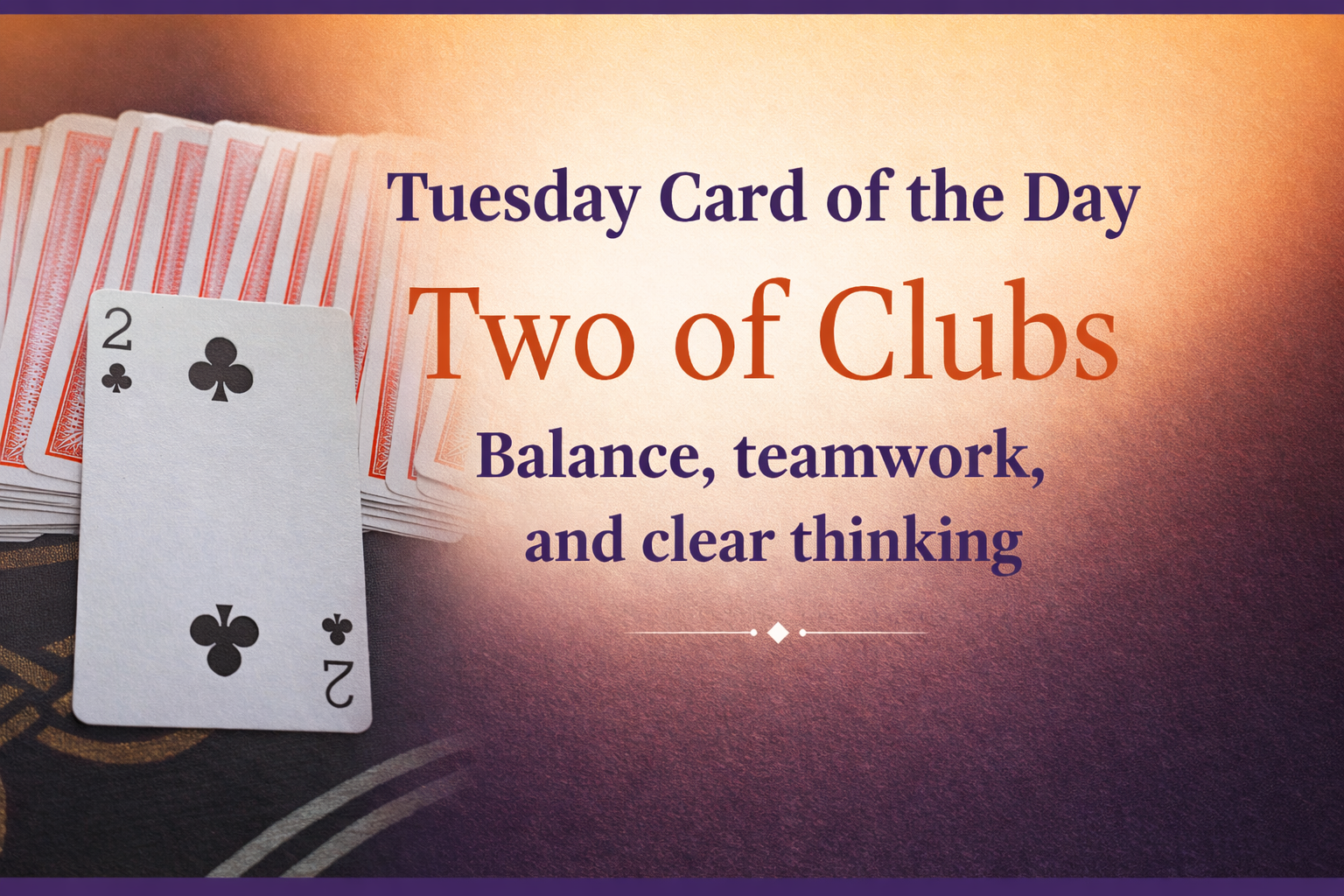Tuesday Card of the Day: Two of Clubs