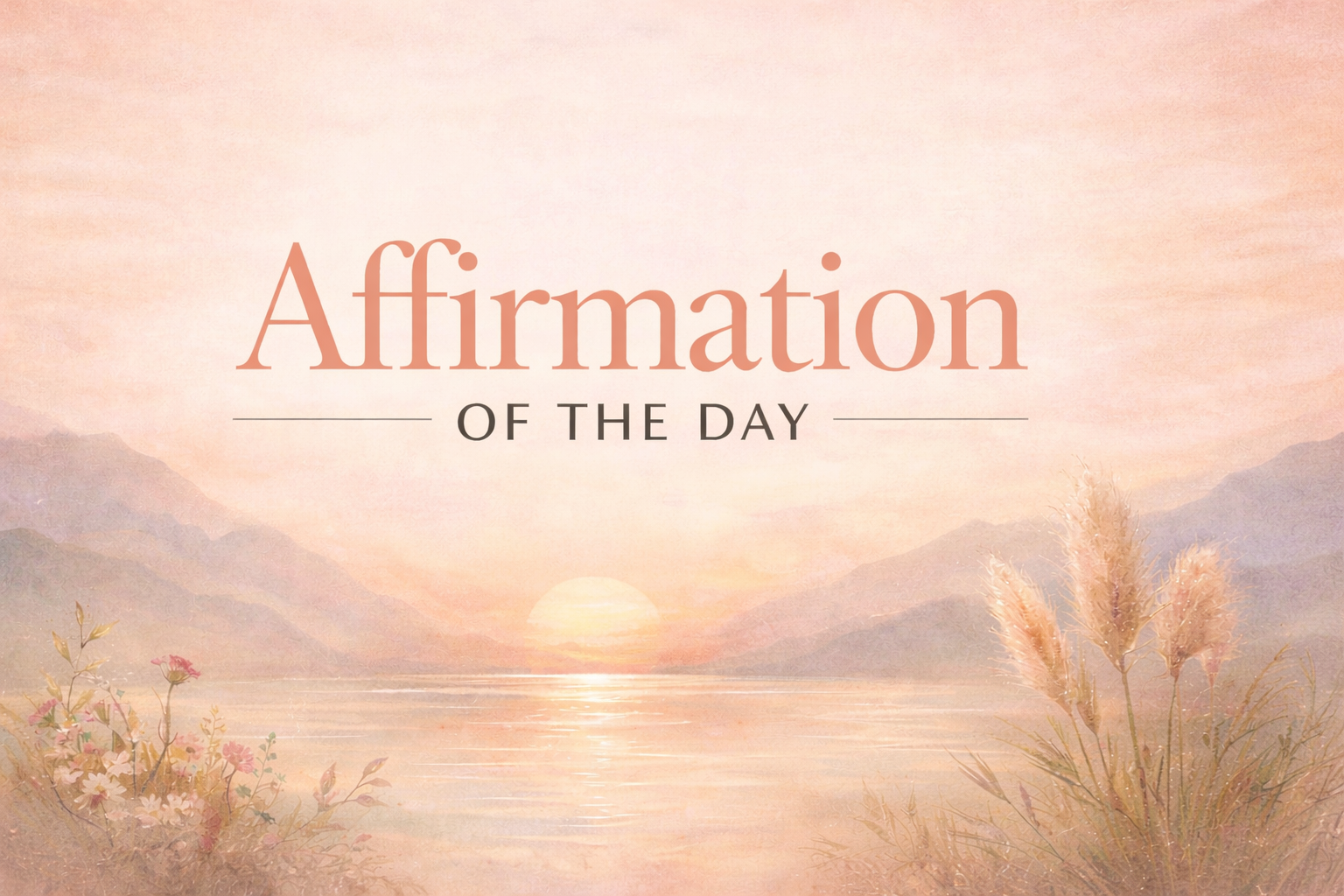 Affirmation of the day
