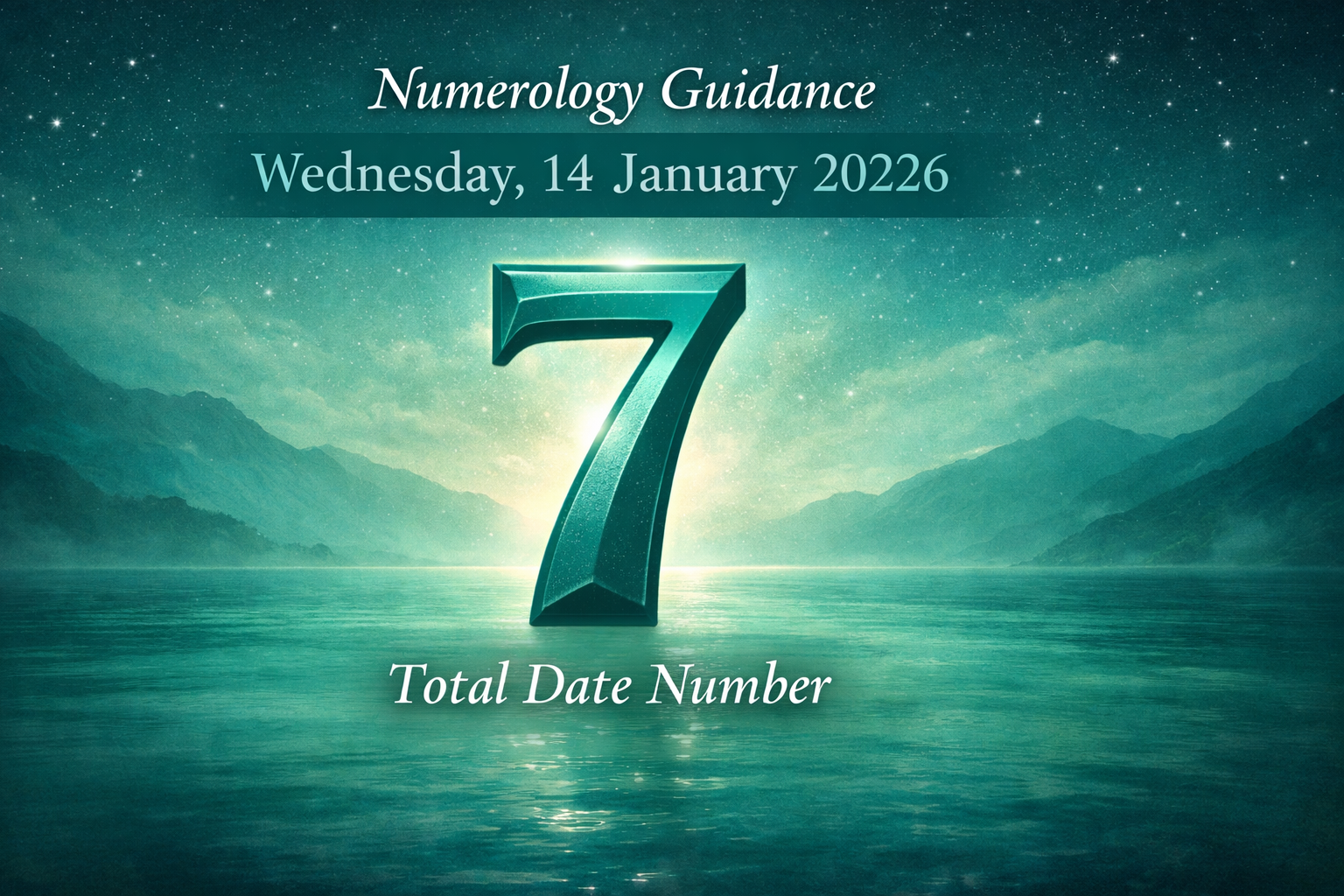 Numerology Guidance for Wednesday, 14 January 2026-Total Date Number Influence on All Birth Numbers