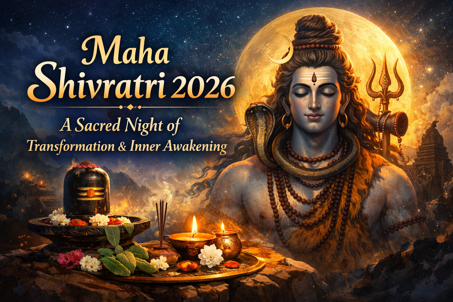 Maha Shivratri 2026: Date, Puja Vidhi, Significance, Mantras, Rituals & Auspicious Timing