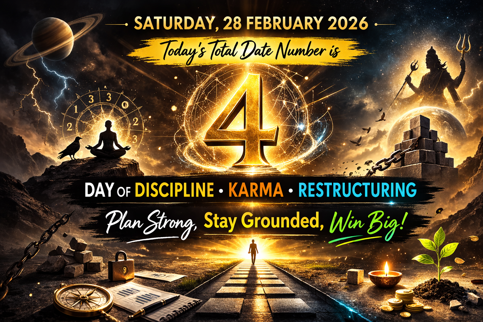 ✨ 28 February 2026 – Daily Numerology Guidance