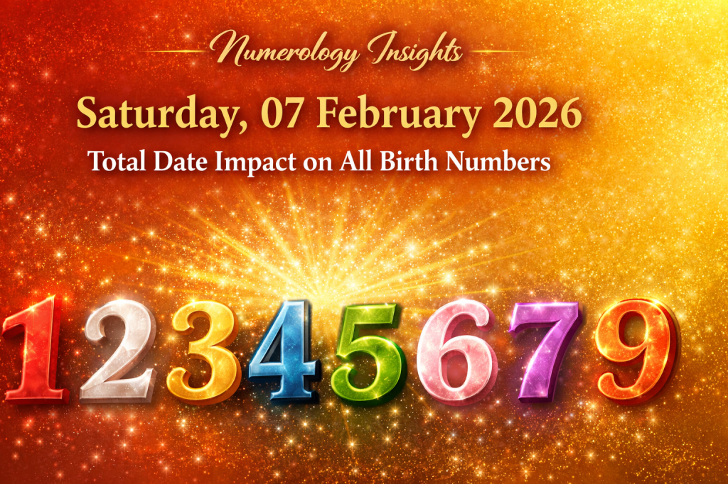 Numerology Guidance for Saturday, 07 February&nbsp;2026