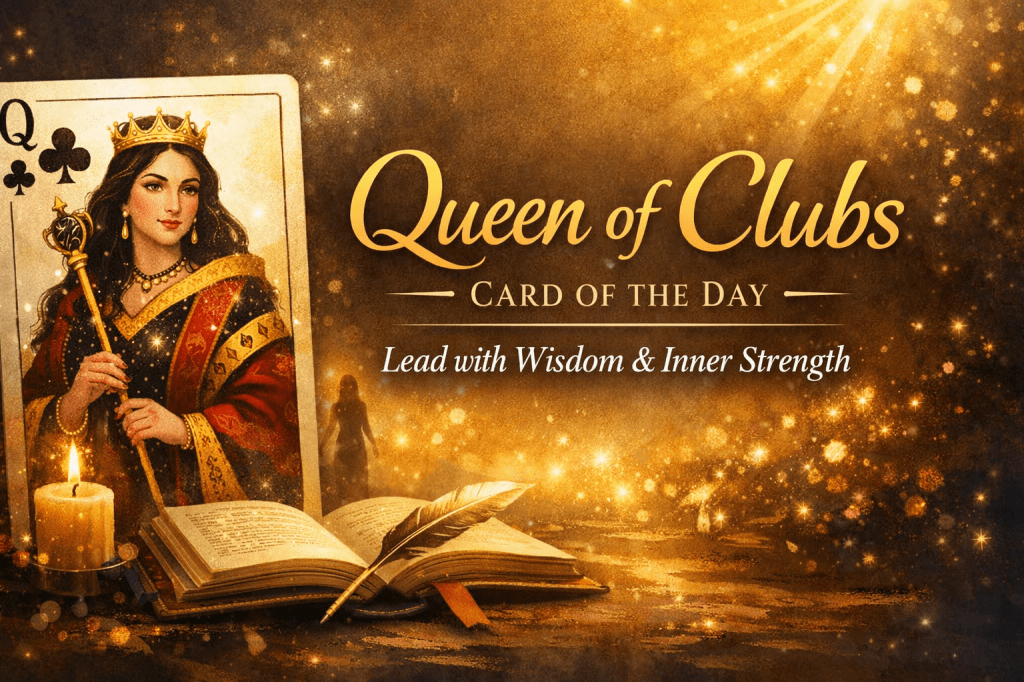 Queen of Clubs – Card of the Day (Tuesday, 10th&nbsp;February)