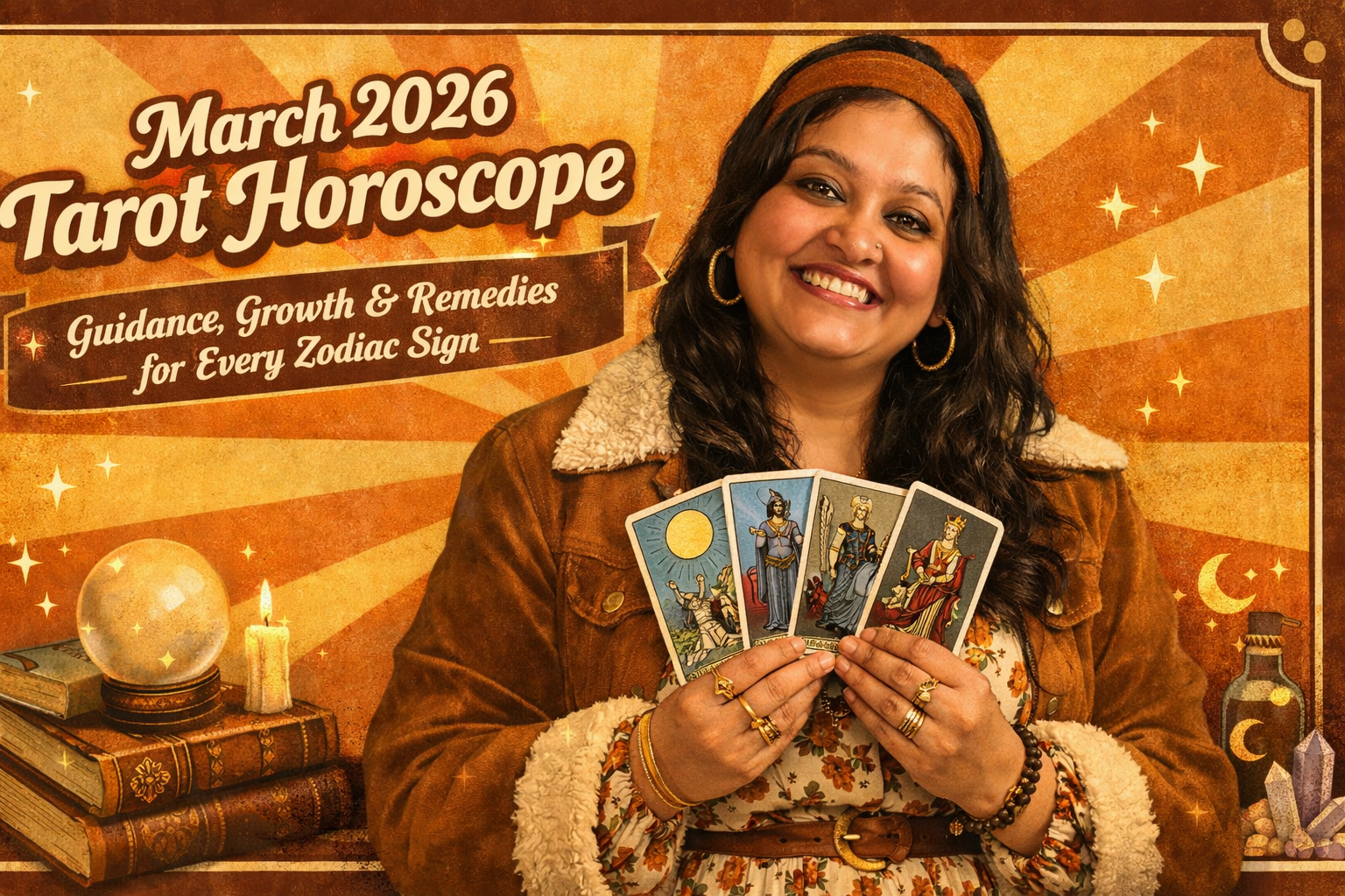 March 2026 Tarot Horoscope — Guidance, Growth & Remedies for All Zodiac Signs