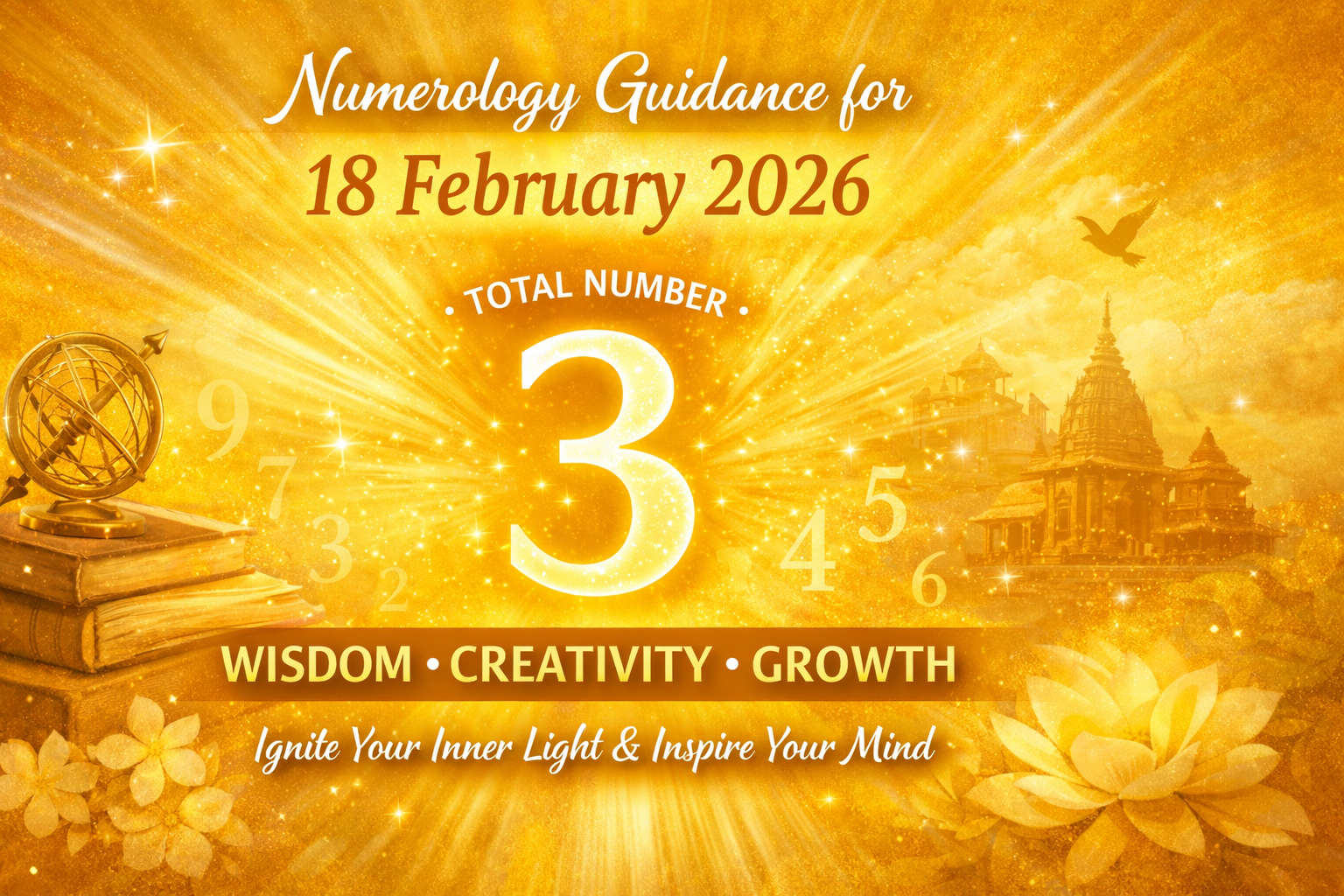 Numerology Guidance for Wednesday, 18 February 2026