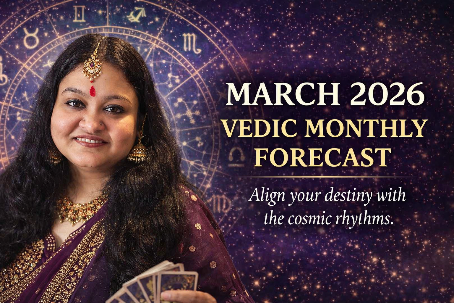 🌙 March 2026 Vedic Horoscope for All Zodiac Signs