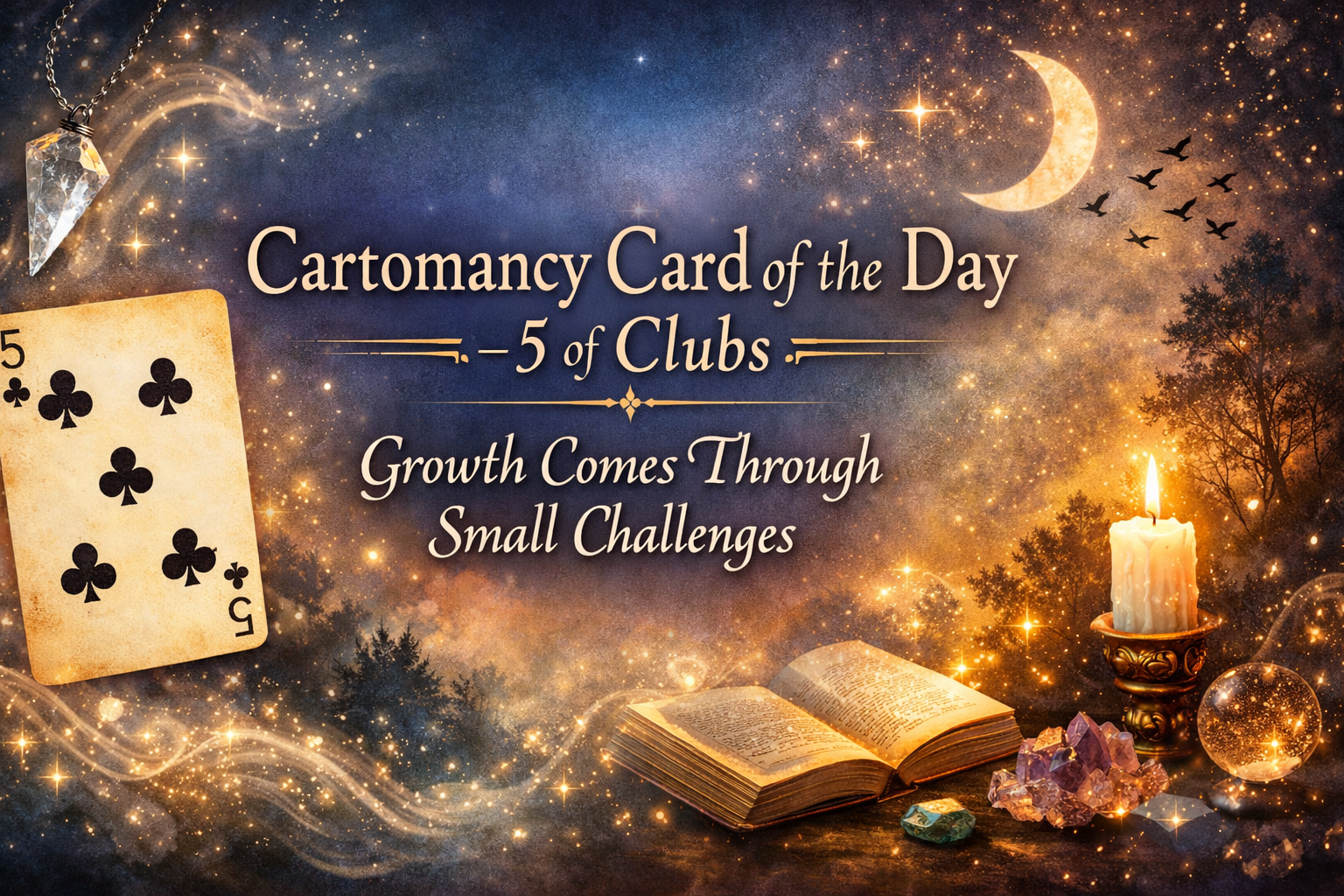 Cartomancy Card of the Day – 5 of Clubs