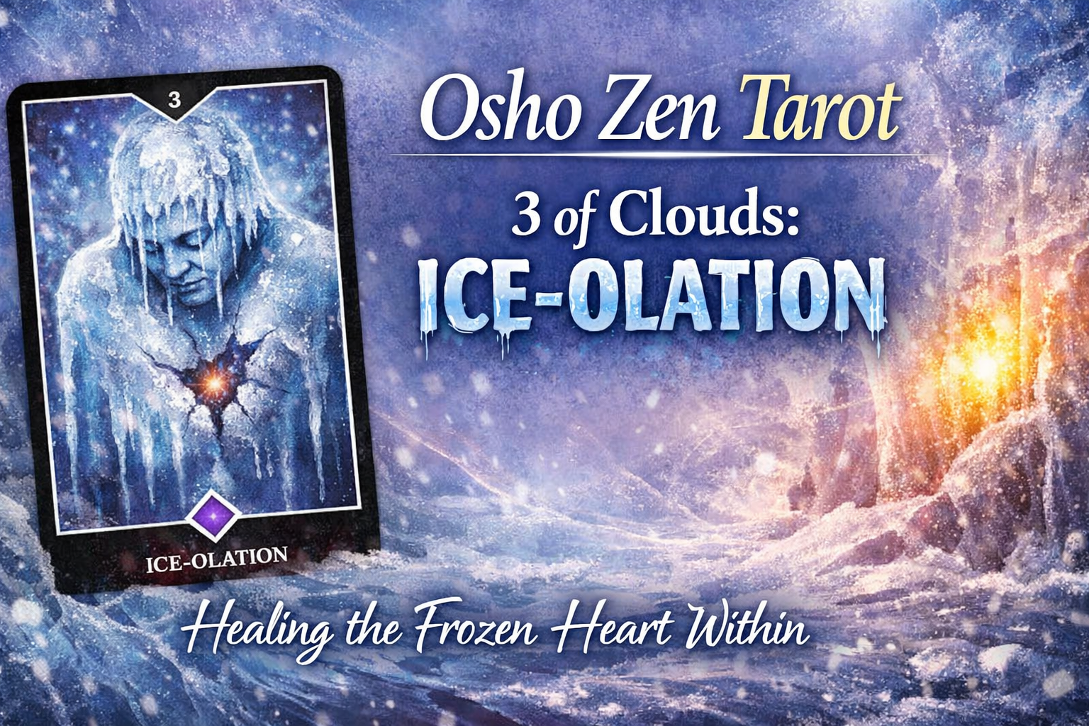 Osho Zen Tarot Card of the Day  3 of Clouds – ICE-OLATION