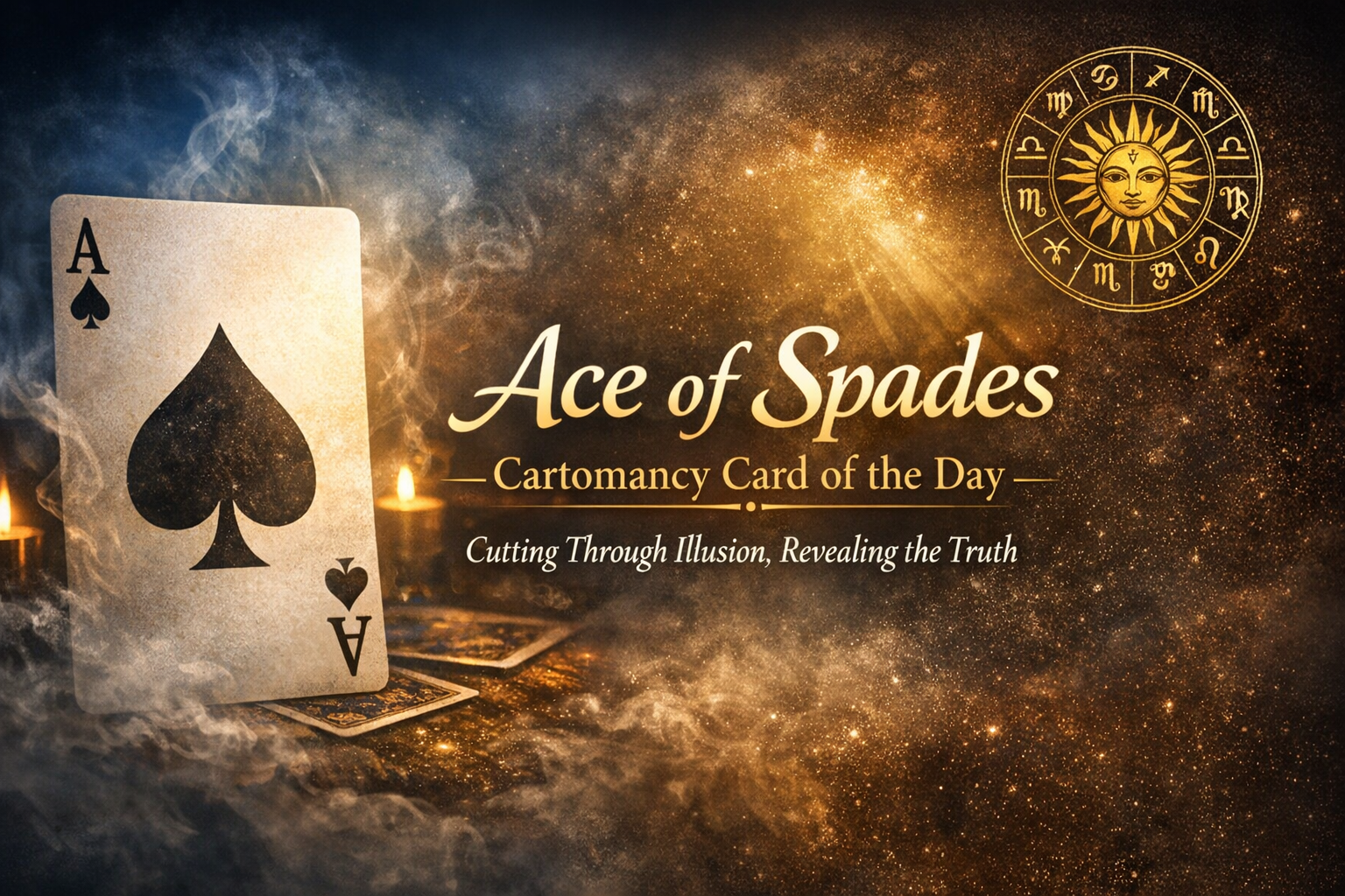 Ace of Spades – Cartomancy Card of the Day