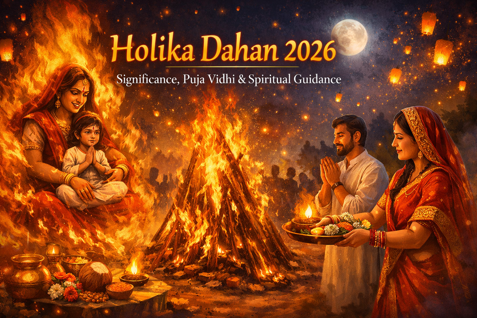 Holika Dahan 2026 – Significance, Puja Vidhi & Spiritual Guidance