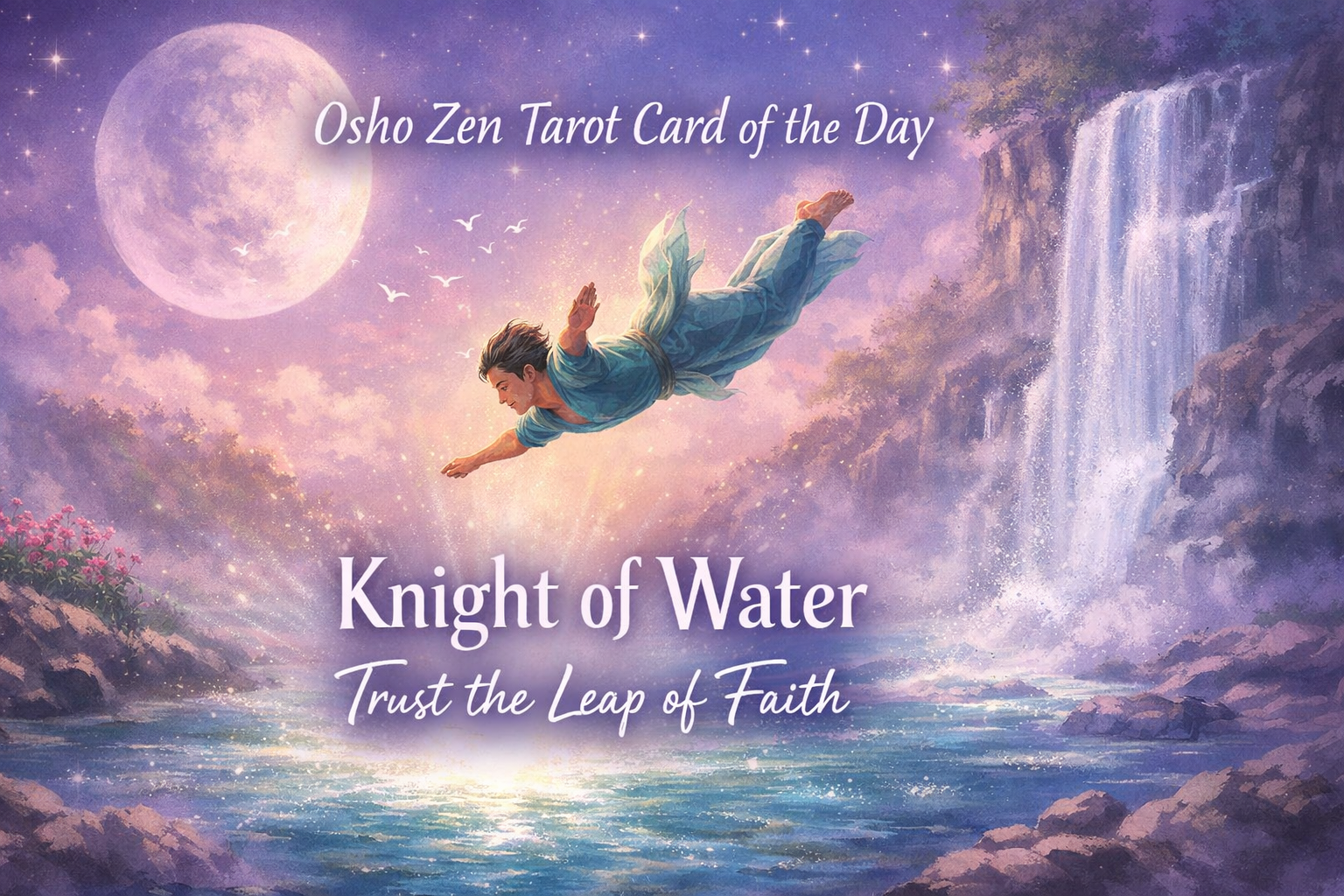 Osho Zen Tarot Card of the Day – Knight of Water (Trust)