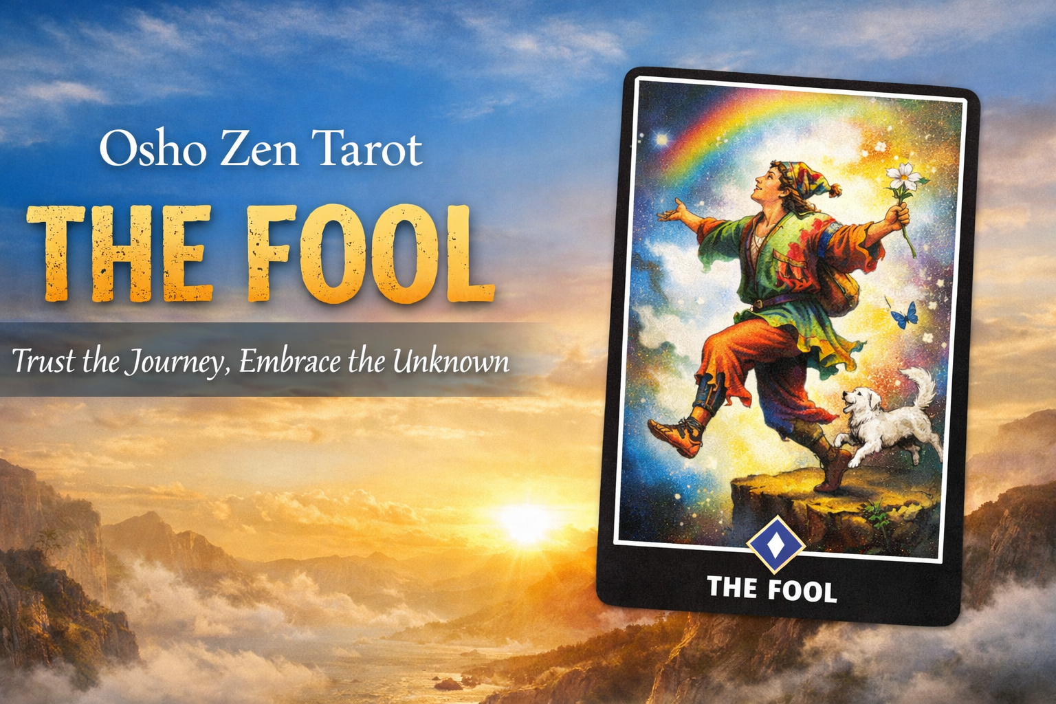Osho Zen Tarot – Card of the Day The Fool