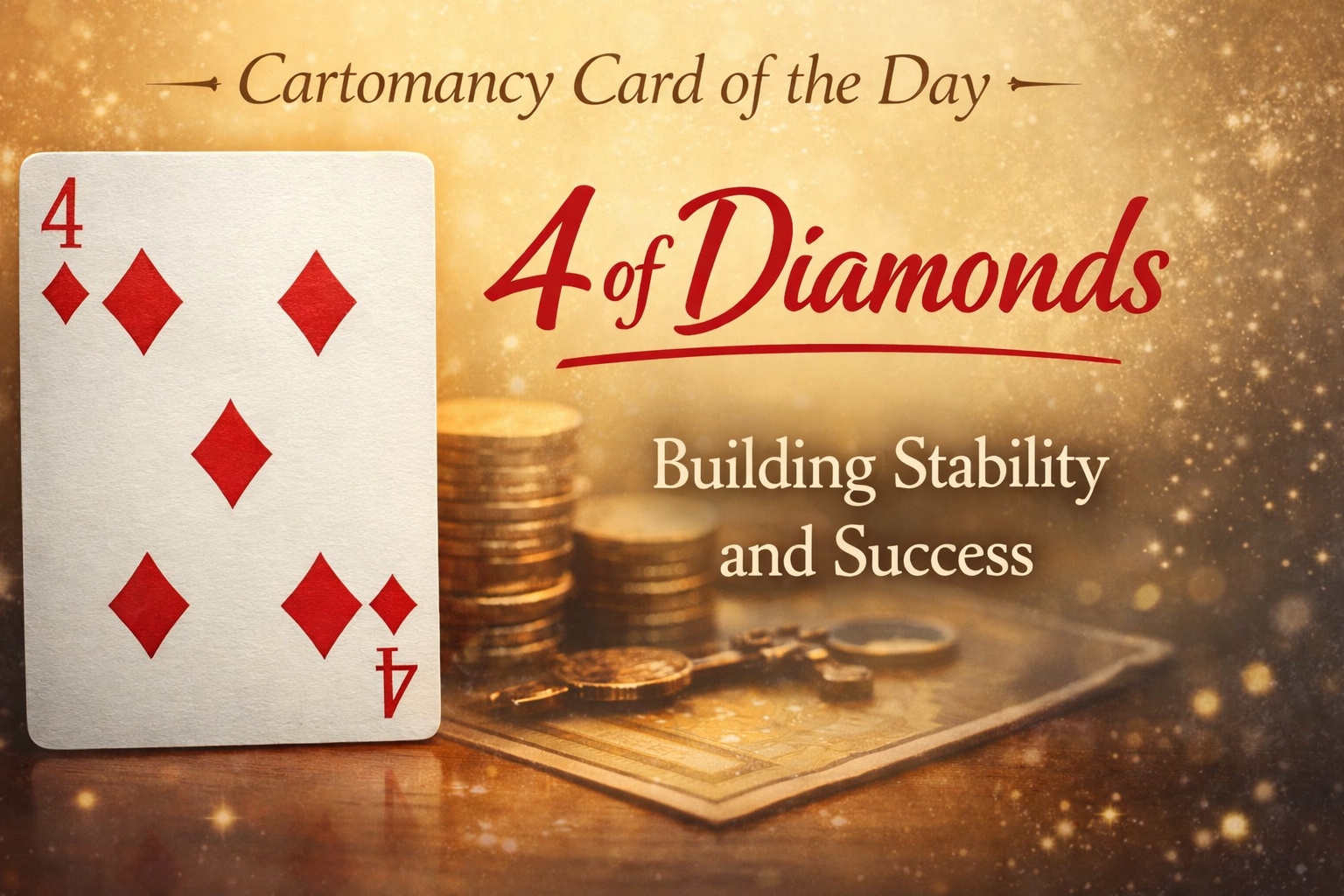 Cartomancy Card of the Day – 4 of Diamonds