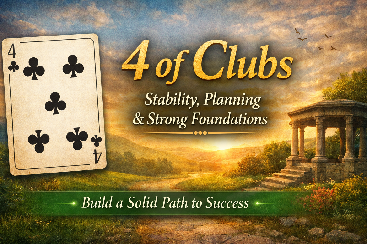 Cartomancy Card of the Day — 4 of Clubs